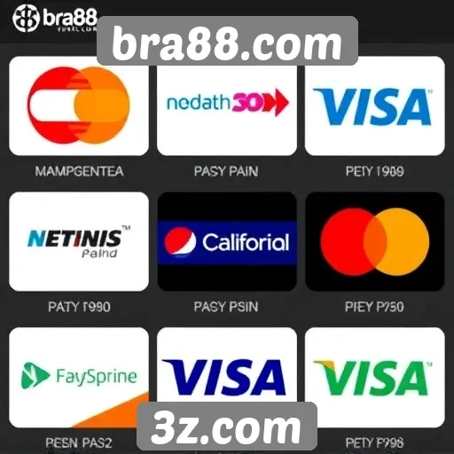 Diversidade de métodos de pagamento em bra88.com